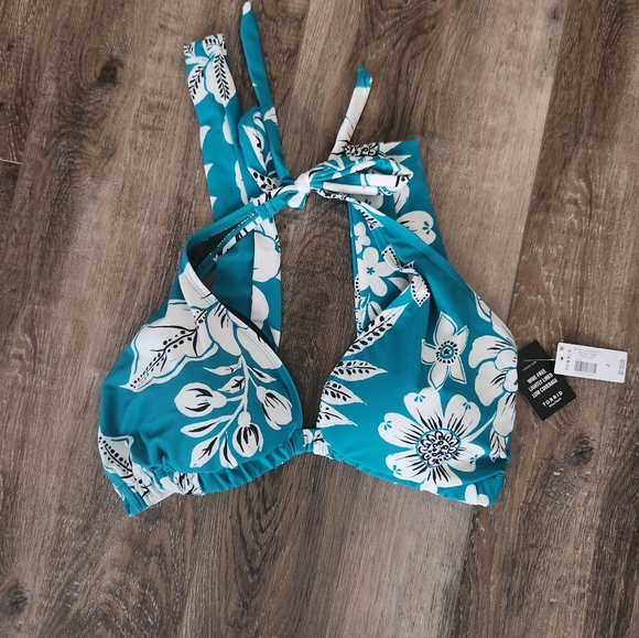 Torrid Floral Halter Bikini Top - Picture 2 of 2